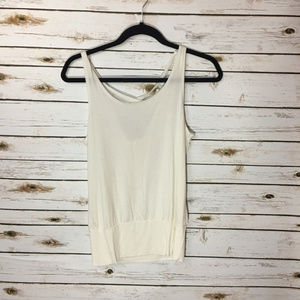 Konna Henna Criss Cross Tank Top White